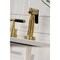 Kingston Brass KS8727CKLBS Widespread Kitchen Faucet with Brass Sprayer, Brushed Brass KS8727CKLBS - alternate 4